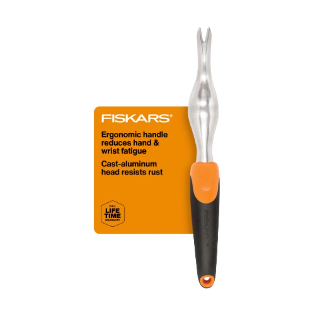 Fiskars Ergo Garden Hand Weeder Tool, Heavy Duty for Removing Weeds & Roots