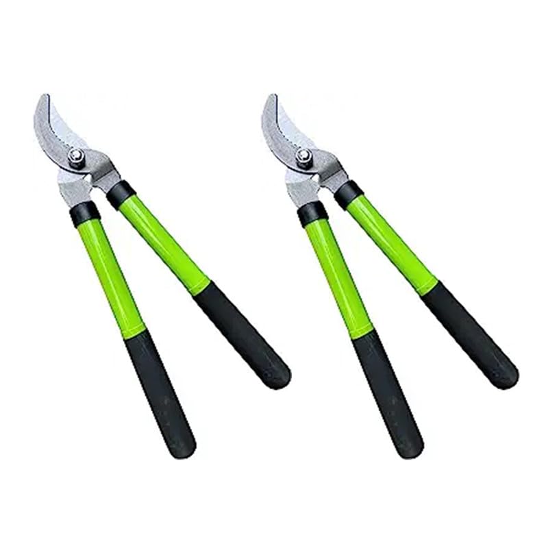 GARDEN GURU Bypass Loppers Tree Trimmer Clipper – Compact 15 inch High Carbon Steel Blade Gardening Loppers Pruning Shear - Comfort Grip Handles – Heavy Duty Branch Cutter – Cut Thick Branches w Ease