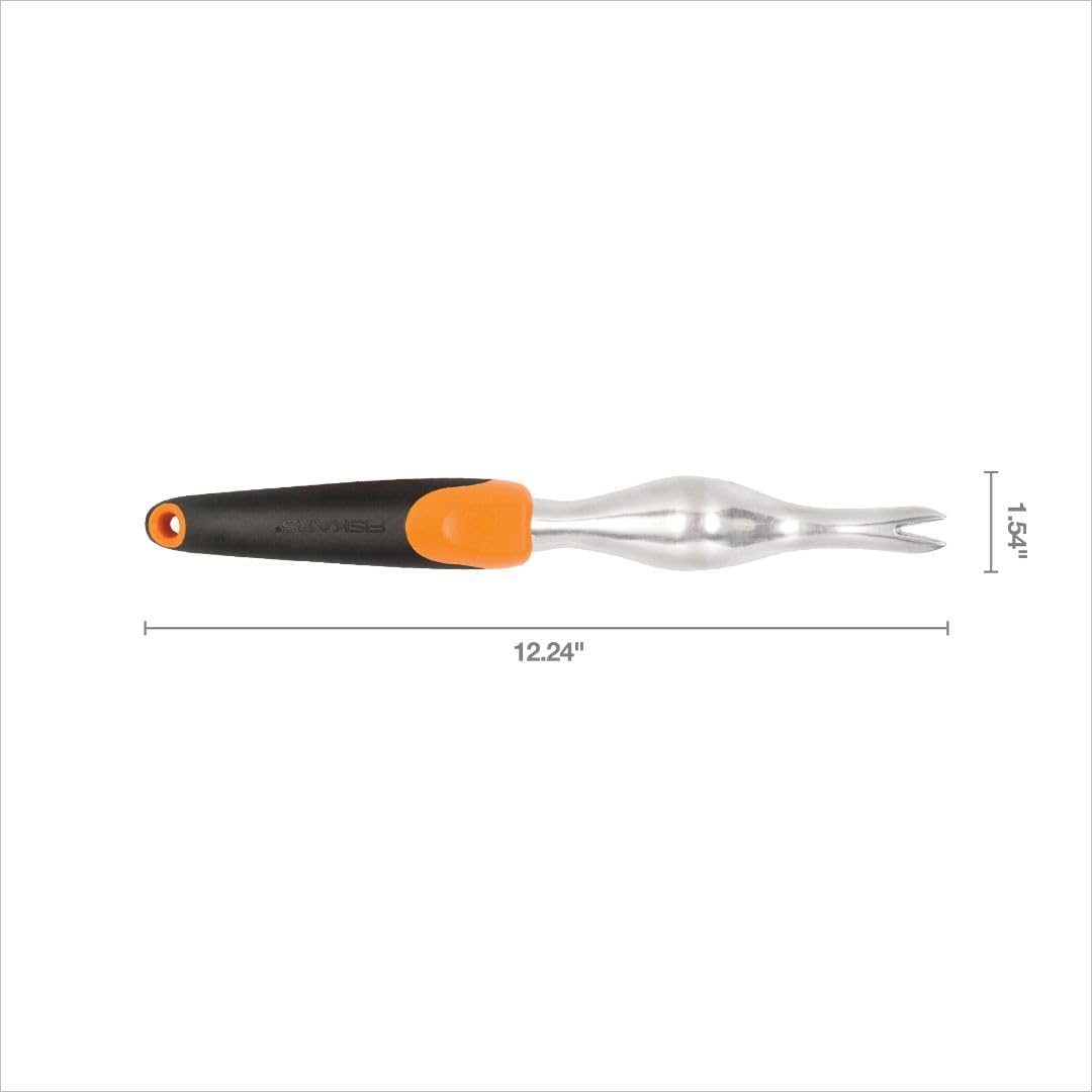 Fiskars Ergo Garden Hand Weeder Tool, Heavy Duty for Removing Weeds & Roots