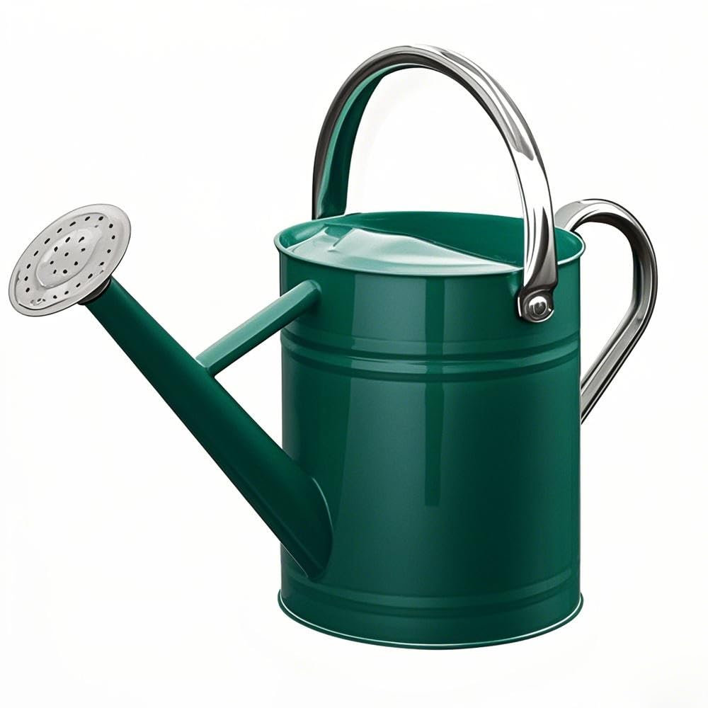 Metal Watering Can for Outdoor Plants, Watering Can 1 Gallon (NewGreen)