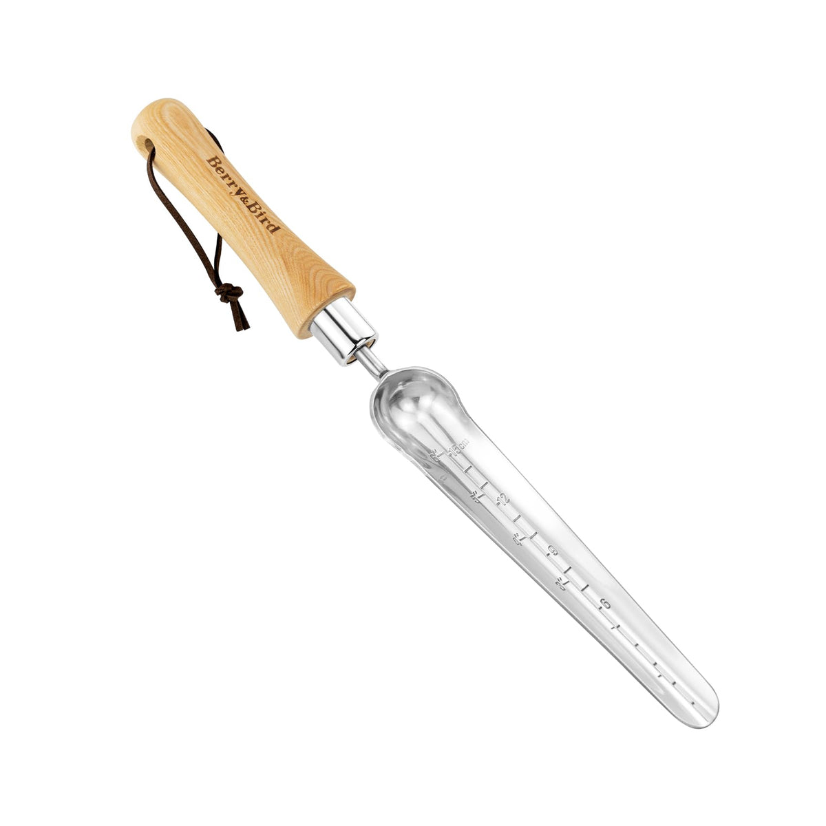 Berry&Bird Stainless Steel Trowel, Garden Small Flower Hand Shovel, Potting Soils Scoop with Wood Handle, Gardening Bonsai Tools for Transplanting Digging Weeding Planting