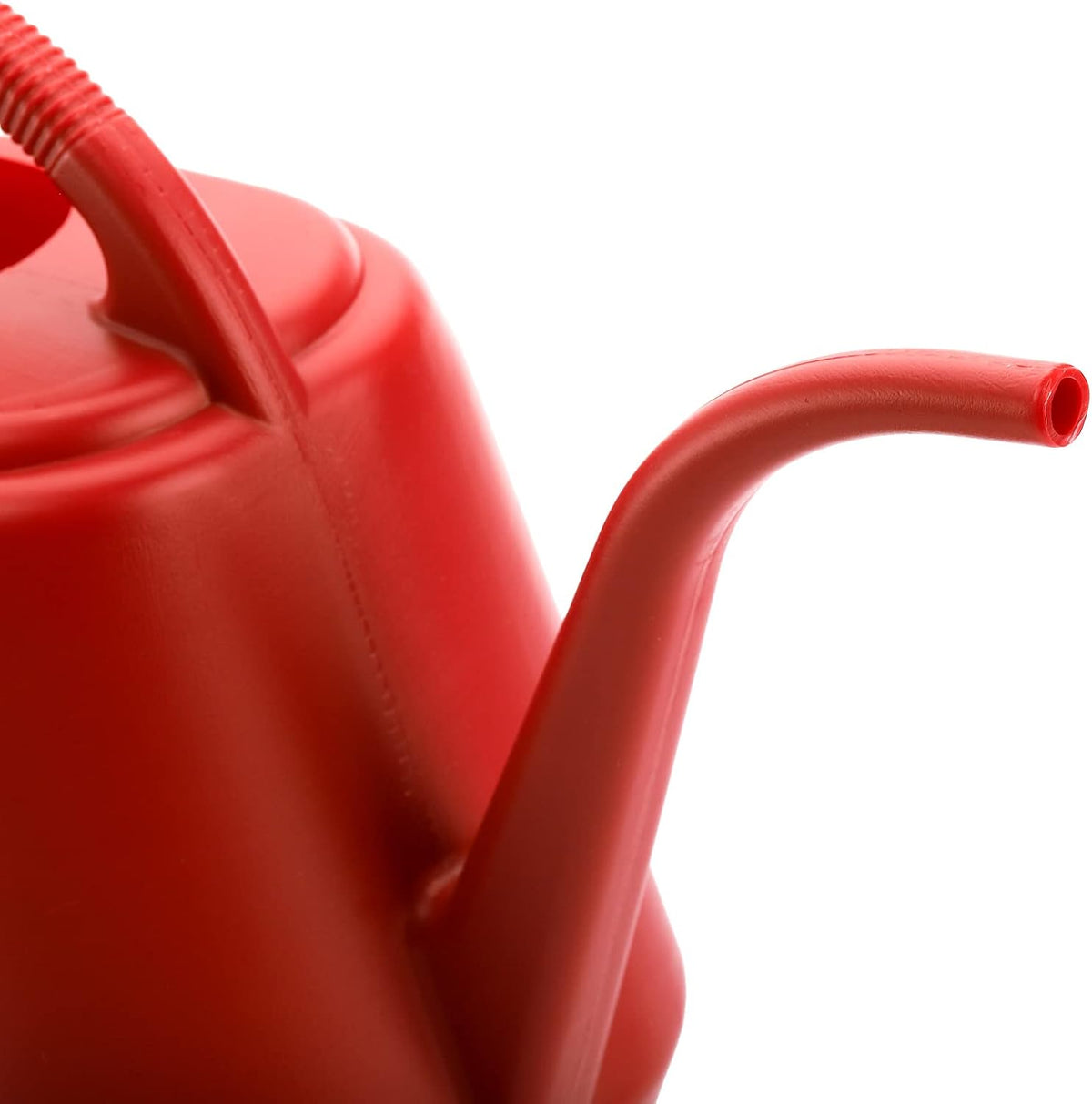 Fasmov 1-Gallon Plastic Watering Can with Comfortable Handle, Garden Watering Cans Long Spout for Indoor Outdoor Watering Plants, Burnt Red