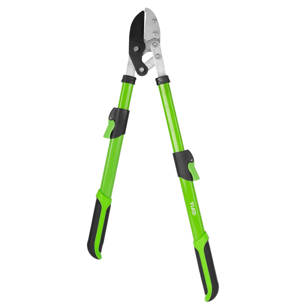 2Pcs High Carbon Steel Bypass Hand Loppers & SK5 Pruning Shears Set
