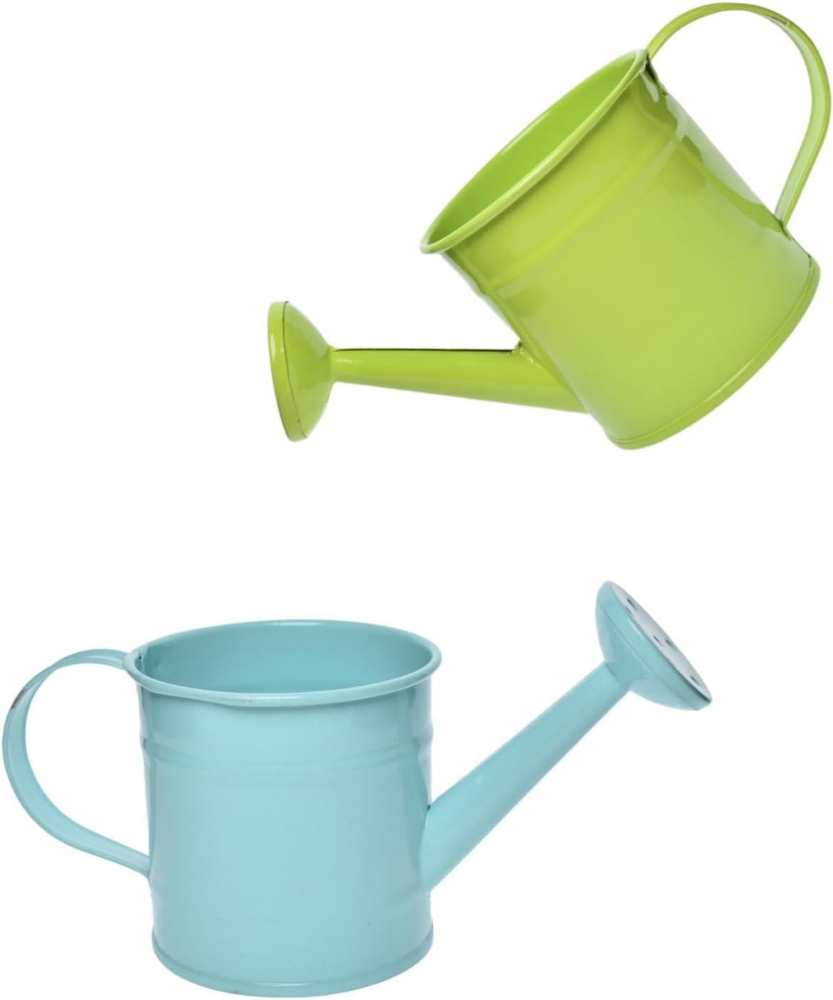 Decorative Mini Tin Watering Can - 0.05Gal Cute Metal Jug for Hand Crafts,Garden-Theme Parties,Plant Pots, Home Decor,Housewarmings, Fun Birthday Gift for Girls and Boys (B/G, S)