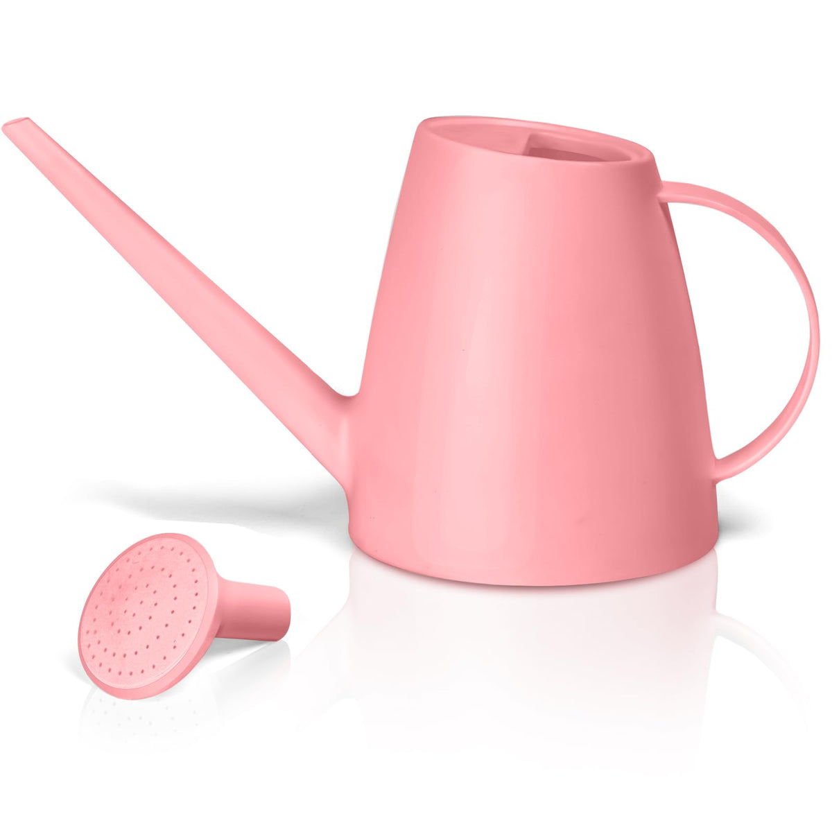 Plastic Watering Can for Home Plant Garden 1/2 Gallon Pink