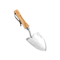 Berry&Bird Potting Trowel, Stainless Steel Serrated Hand Shovel, Wood Handle Garden Trowel Tool with Measuring Scale for Effortless Digging,Roots，Planting, Cutting and Transplanting