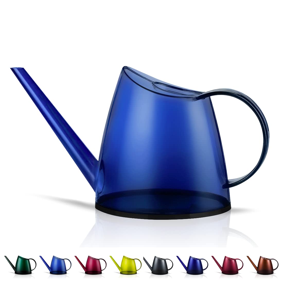 WhaleLife Small Indoor Plant Watering Can - 1.4L Dark Green Long Spout