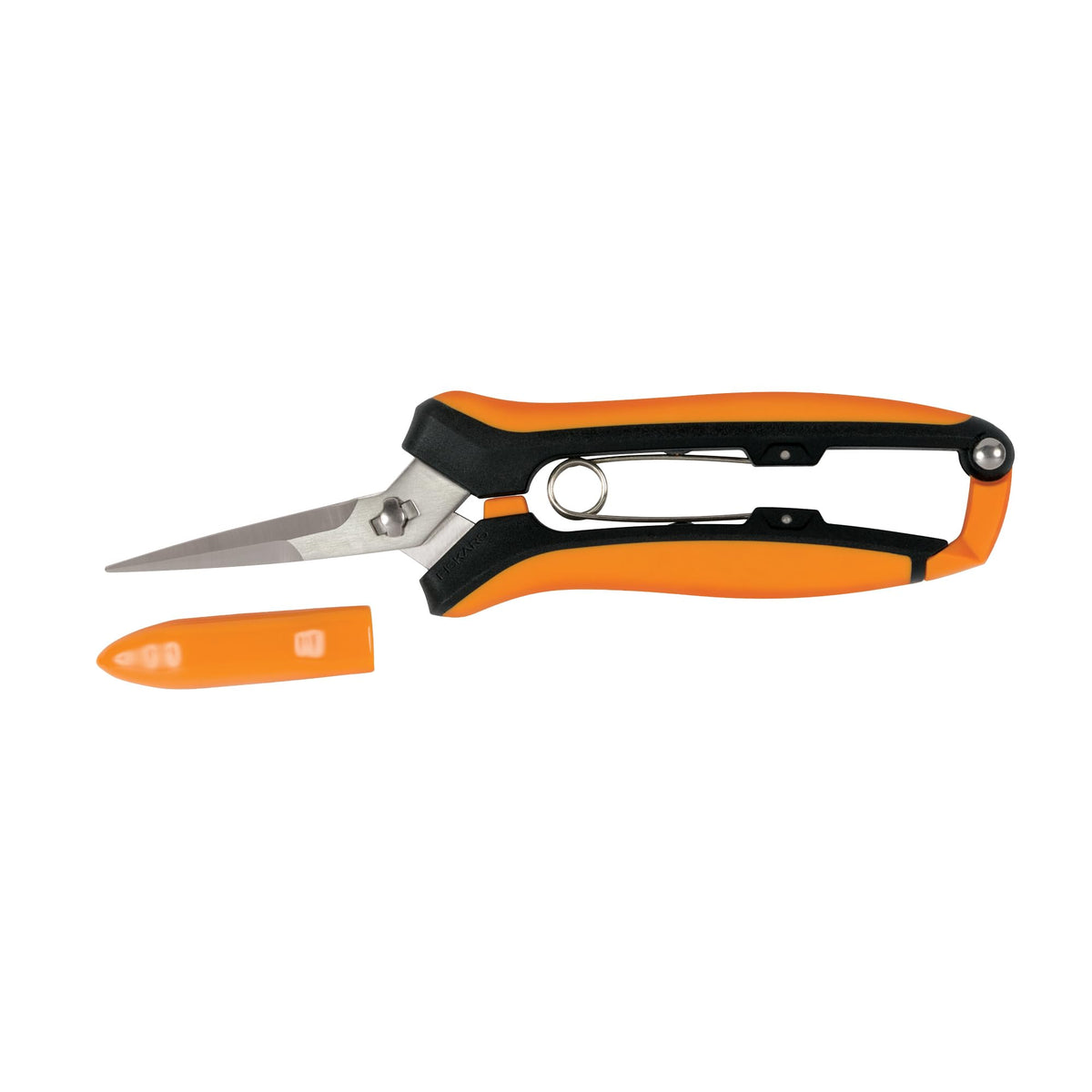 Fiskars 6" Steel Micro-Tip Pruning Scissors, Garden Snips for Small Plants