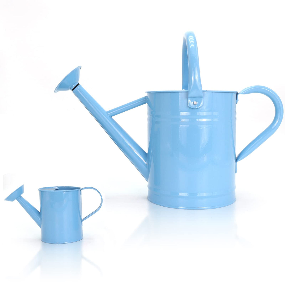 Metal Watering Can for Outdoor Plants, 1 Gallon Galvanized Steel Watering Can with Removable spout for Outdoor & Indoor Use, Perfect for Garden Flower, Houseplants, Forest Green