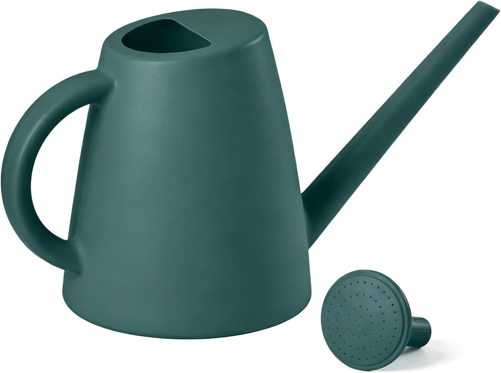 Indoor and Outdoor Watering Can - Long Spout -1/2 Gallon (64oz) - Blackish Green