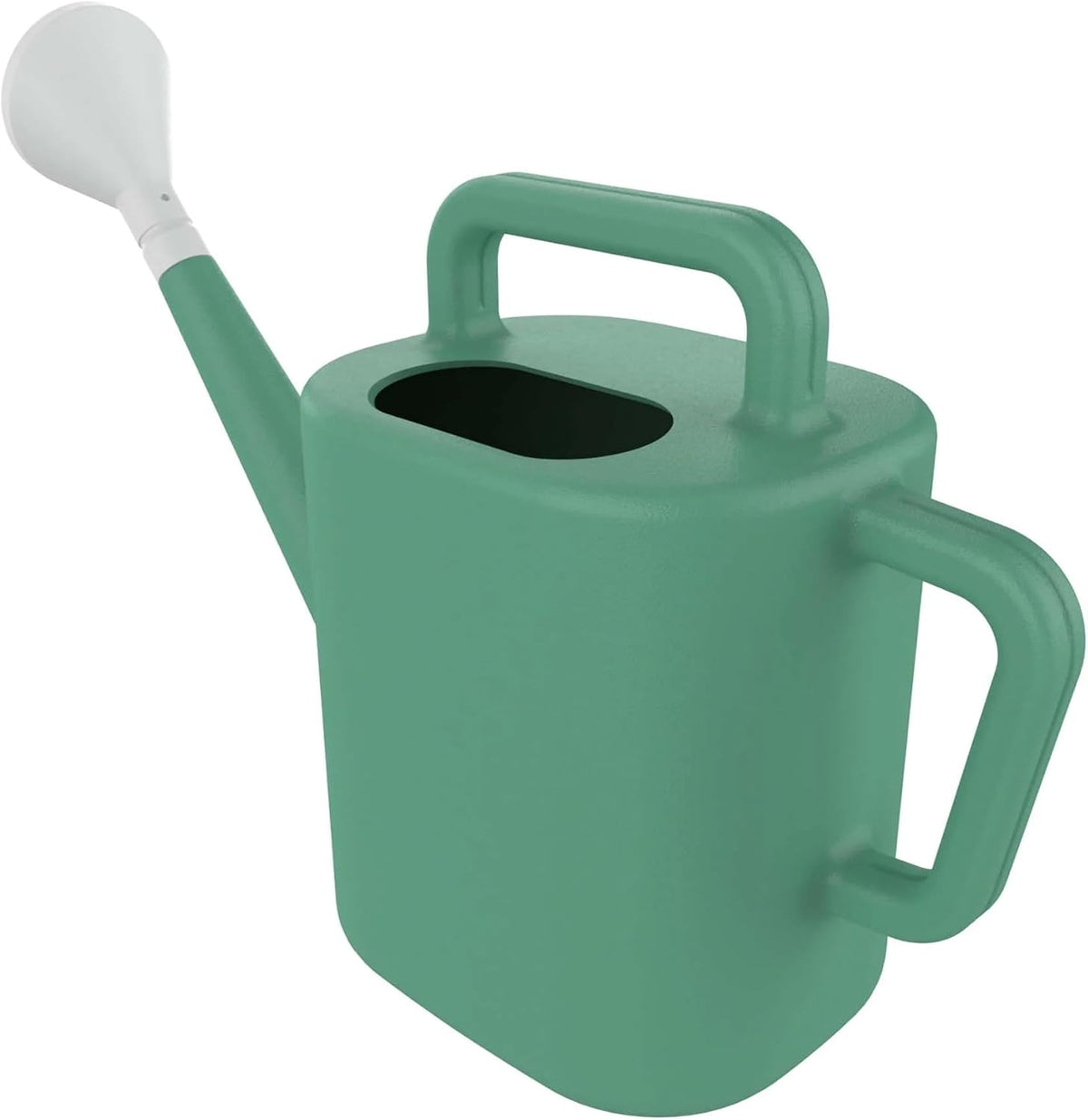 2 Gallon Resin Watering Can, Green Lily, Dual Handle