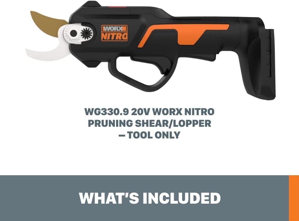 WORX Cordless Pruning Shear, 20V Powered Lopper Tool Only, WG330.9