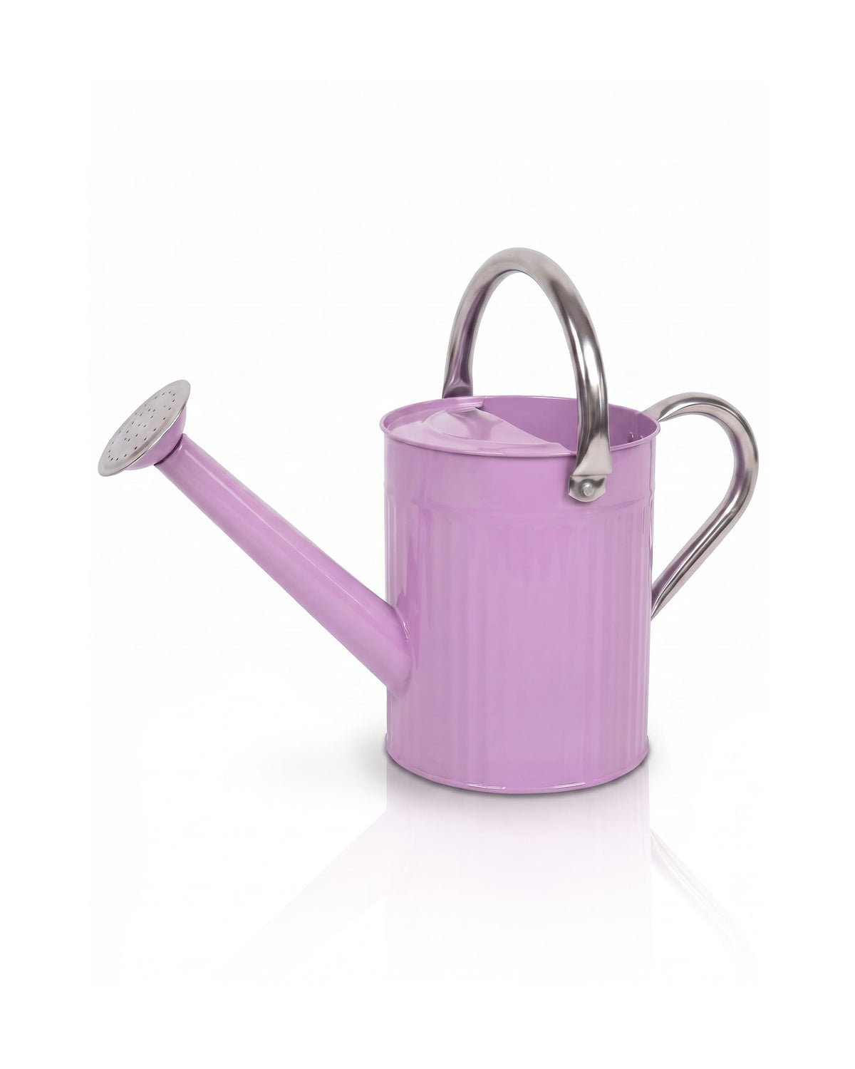 Bamworld Metal Watering Can for Indoor Outdoor Plant 1/2 Gallon Creamy