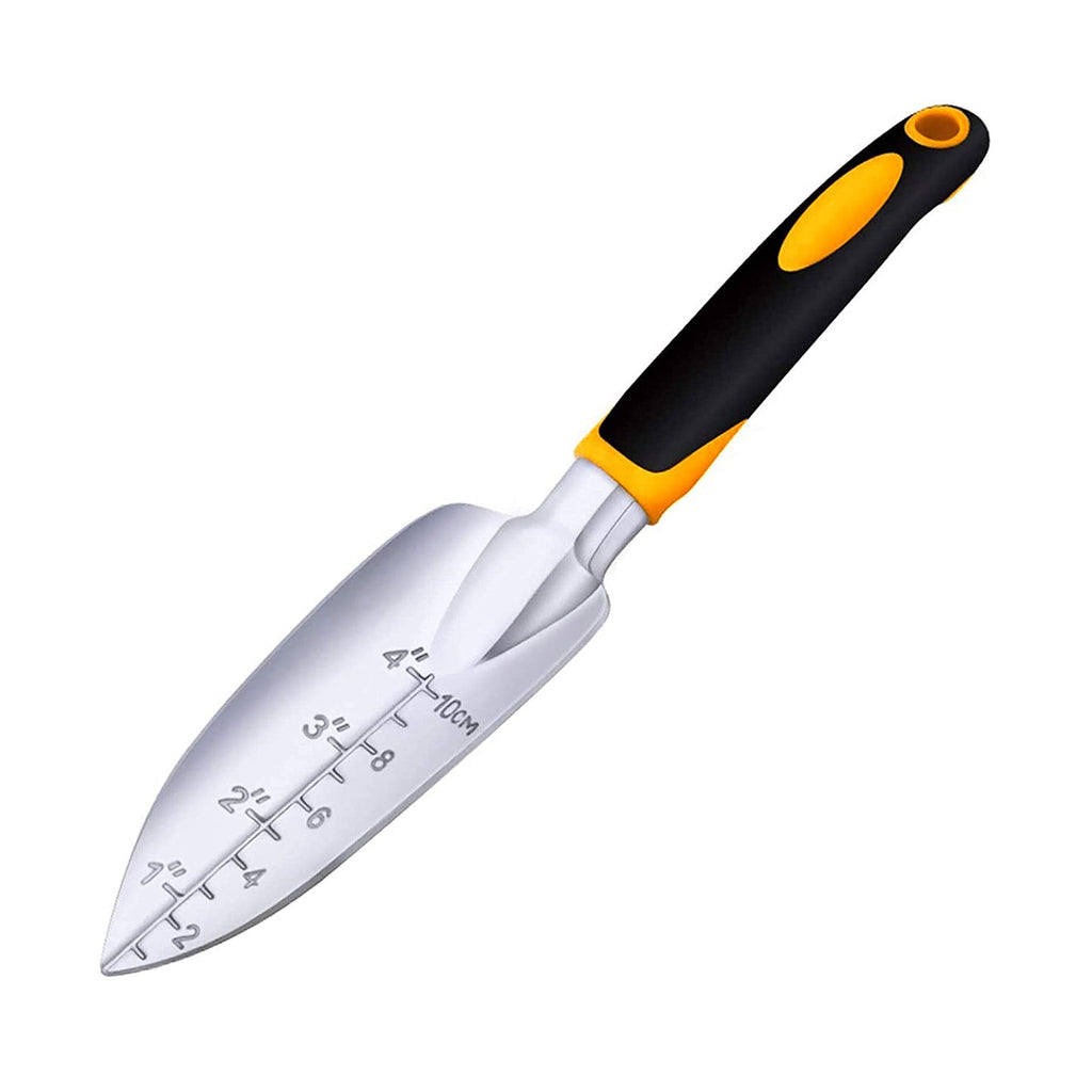 Garden Trowel Hand Shovel for Gardening, Small Garden Spade with Scale