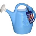 PMU 2 Gallon Watering Can - Garden Watering Can for Indoor & Outdoor Plants - Plastic Water Can with Detachable Sprinkler Head - Large Water Pot, Made in USA - Hunter Green Pkg/1