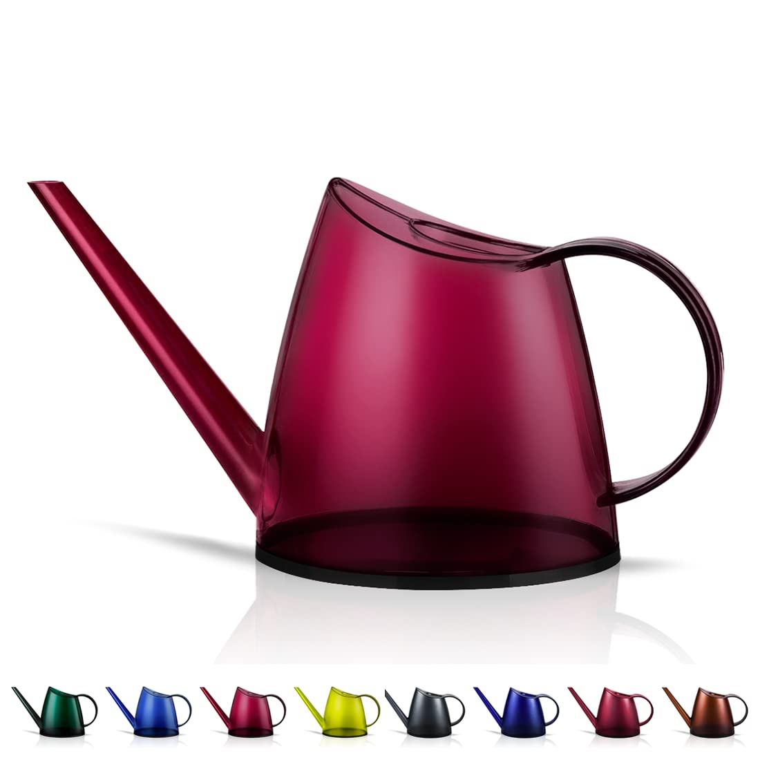 WhaleLife Small Indoor Plant Watering Can - 1.4L Dark Green Long Spout