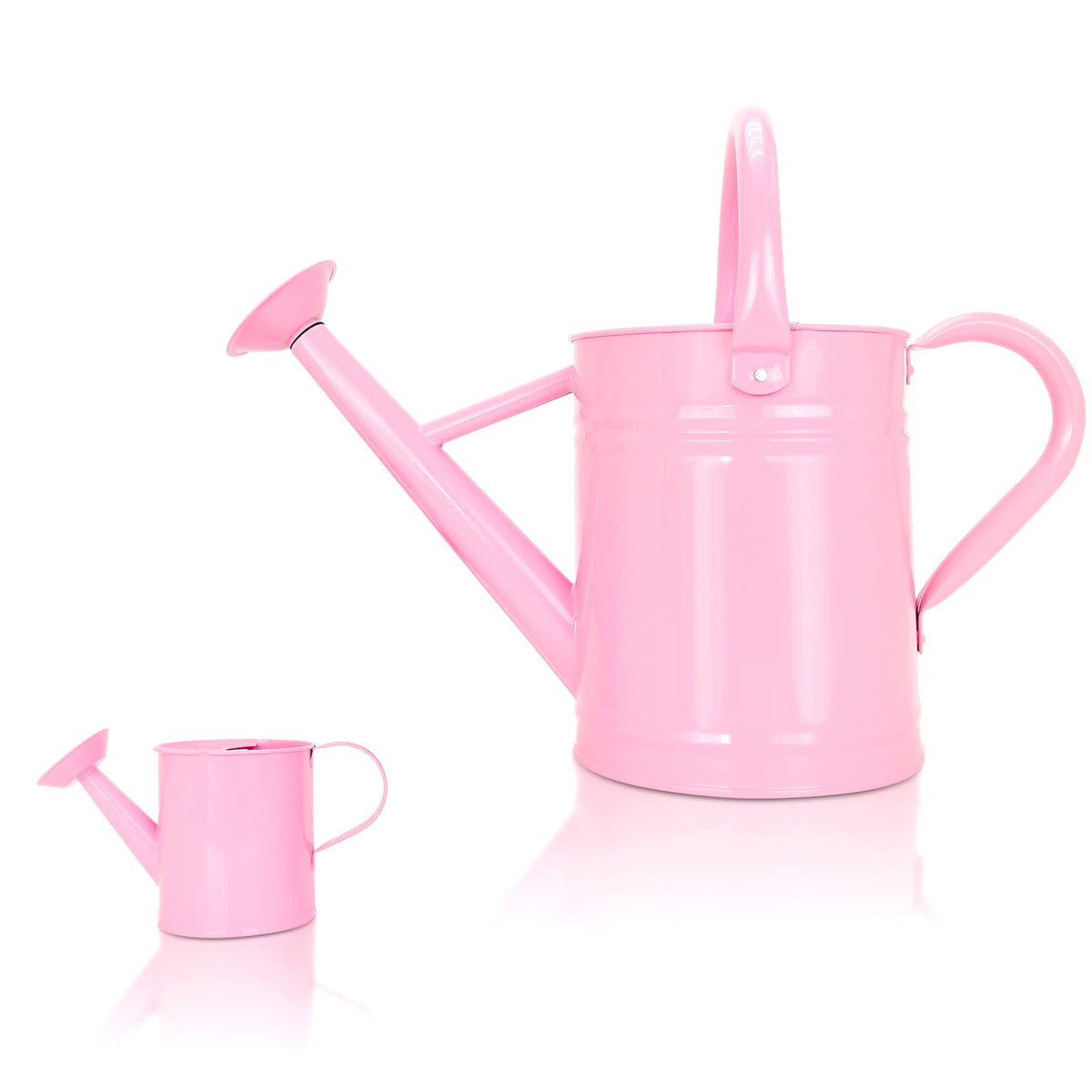 Metal Watering Can for Outdoor Plants, 1 Gallon Galvanized Steel Watering Can with Removable spout for Outdoor & Indoor Use, Perfect for Garden Flower, Houseplants, Forest Green