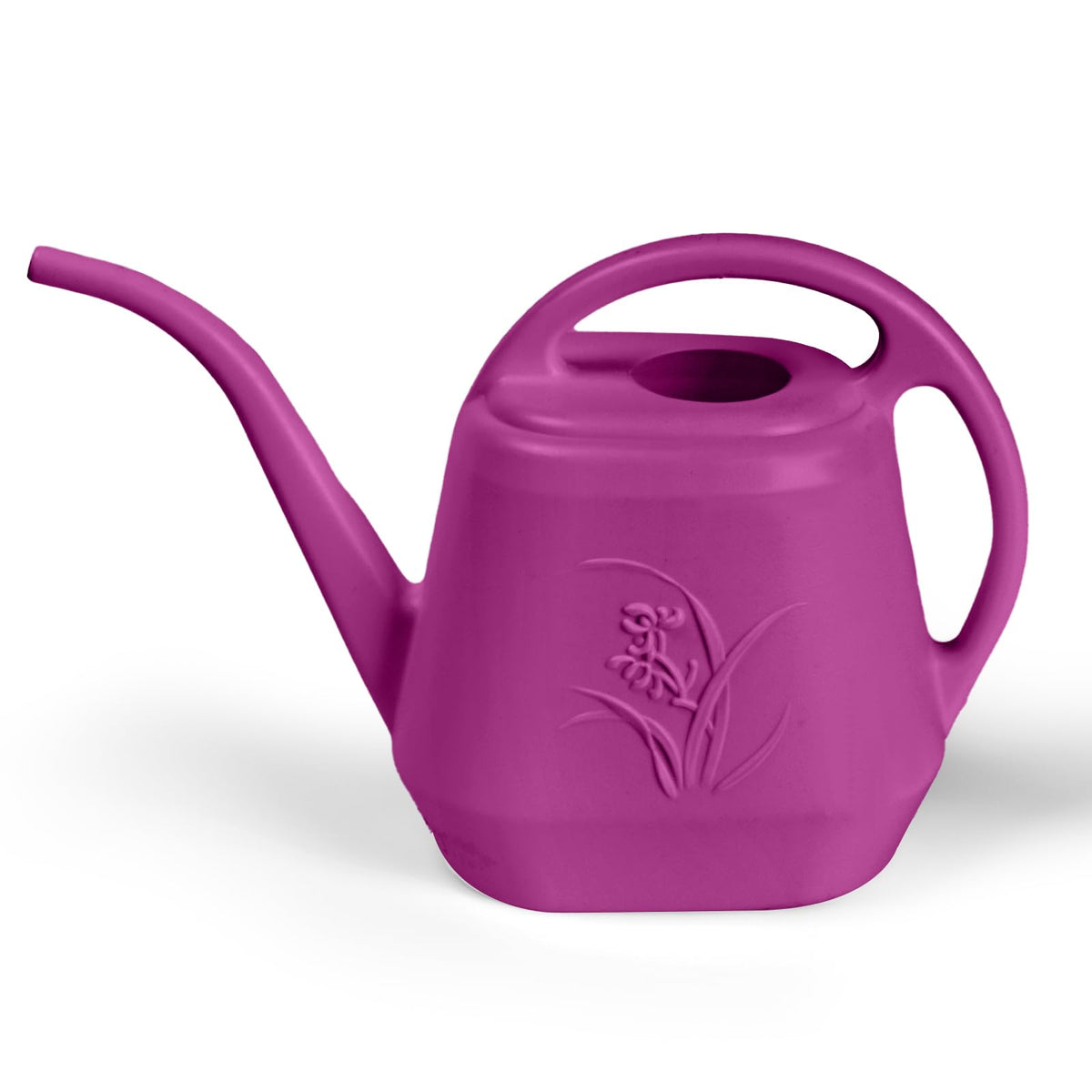 ZXJ Plant Watering Can - for Indoor and Outdoor Home Garden Plants - with Long Spout - Wine Red - 1/2 Gallon