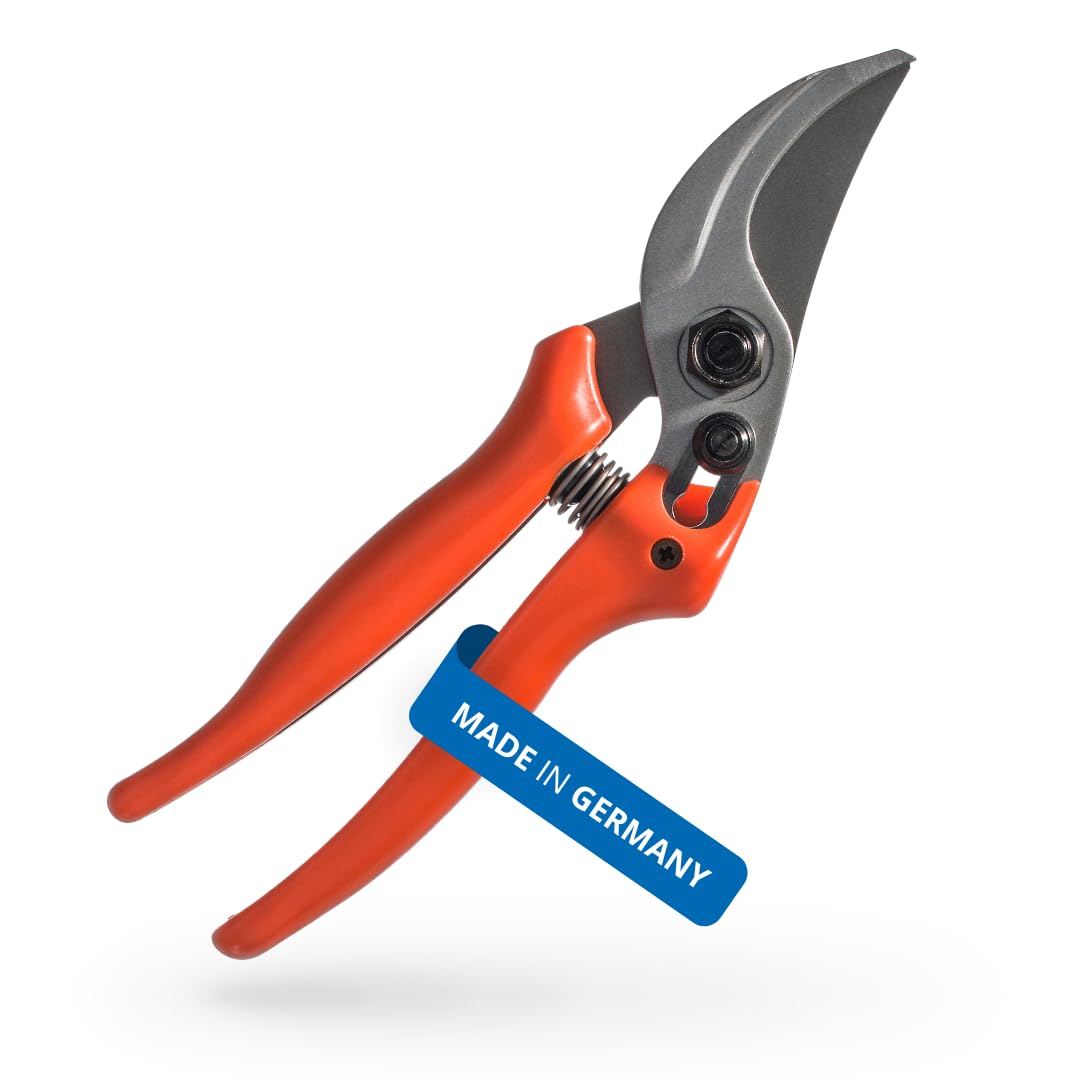 Original LÖWE Bypass Pruner Garden Tools 14.104 | Use as Pruners, Hedge Trimmer, Garden Shears, Pruning Shears for Gardening | For cutting roses, twigs, branches, and cut flowers | Made in Germany