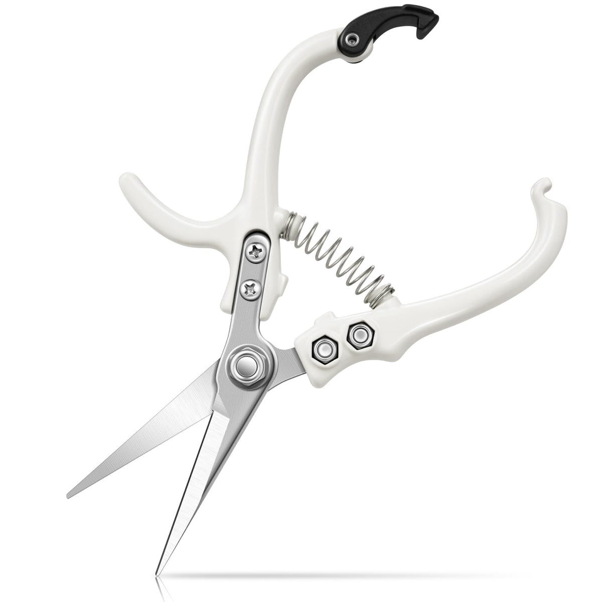 VIVOSUN 8.5" Bypass Pruning Shears for Gardening, Heavy-Duty Garden Scissors, Ultra Sharp Pruners with 3/4 in. Cut Capacity SK5 Blades, Thick Cushion-Covered Handle and Safety Lock