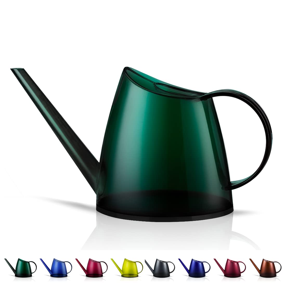 WhaleLife Small Indoor Plant Watering Can - 1.4L Dark Green Long Spout