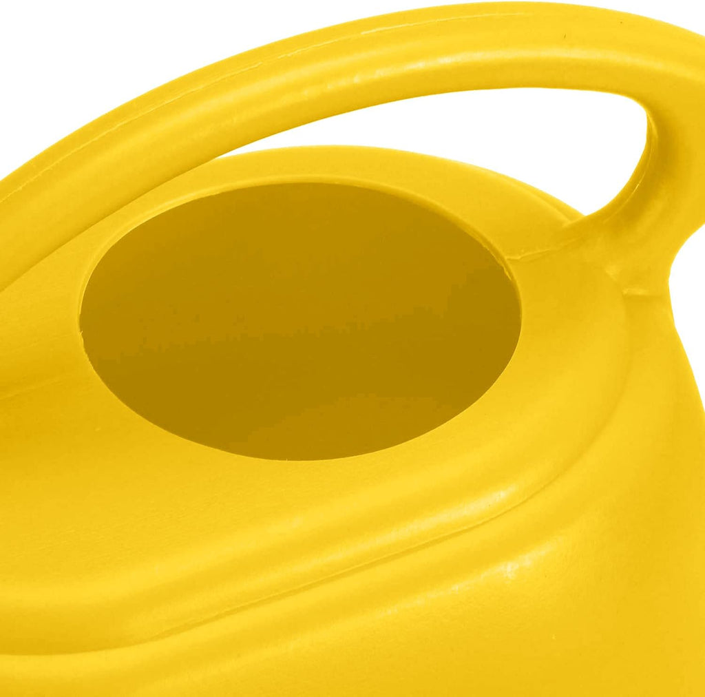 Fasmov Plastic Watering Can, Yellow, 1-Gallon