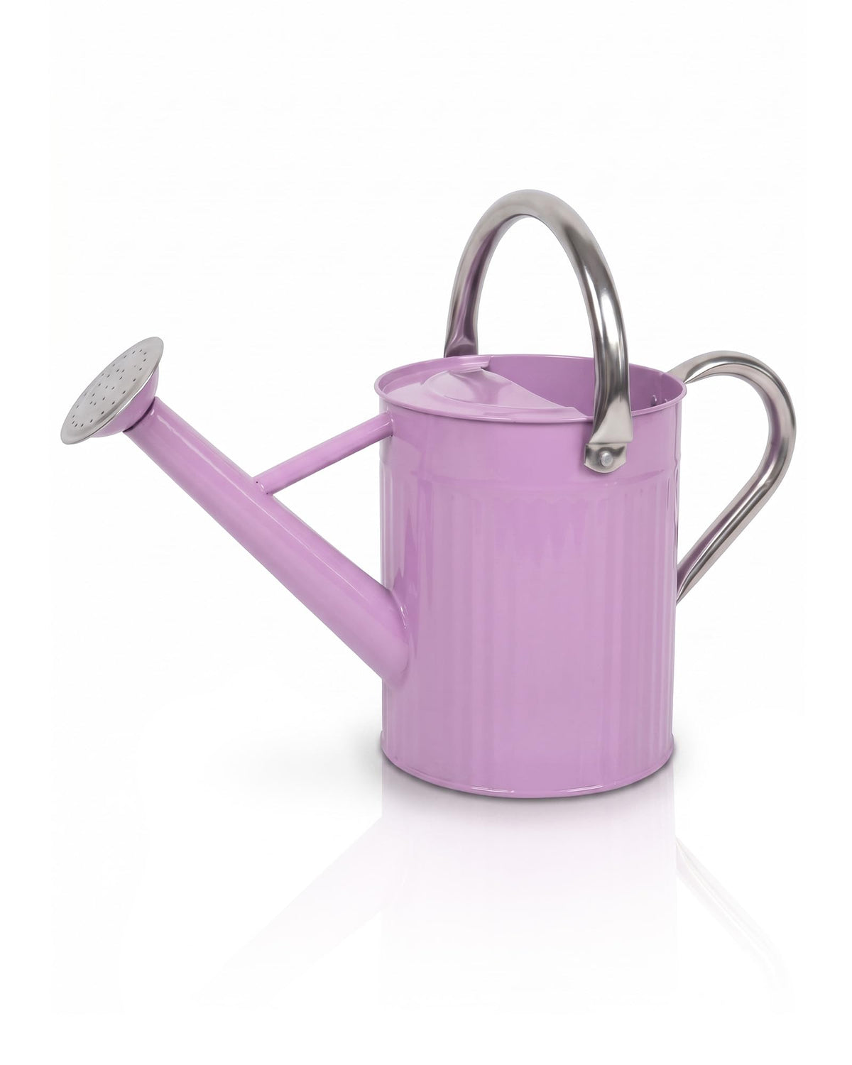 Bamworld Metal Watering Can for Indoor Outdoor Plant 1/2 Gallon Creamy