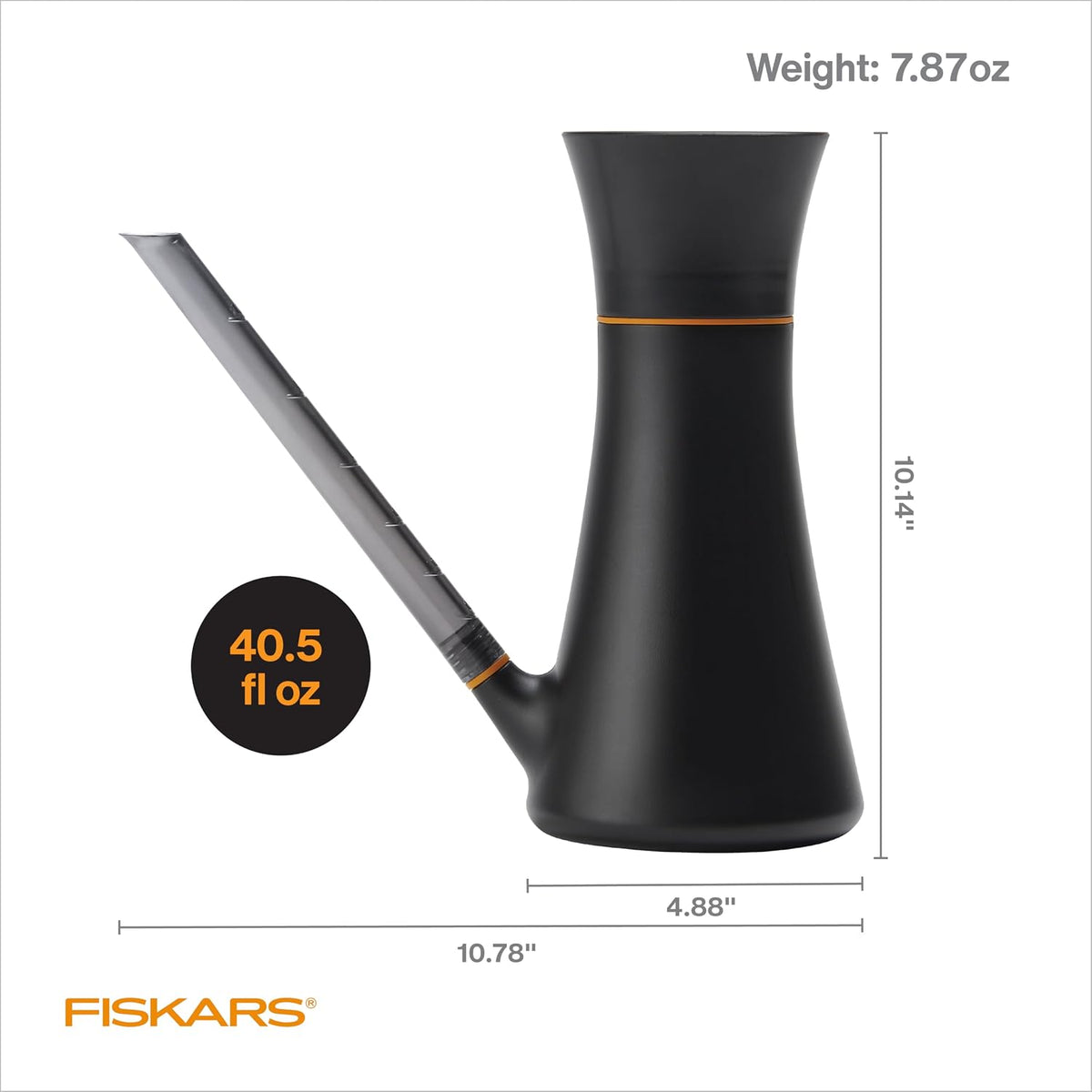 Fiskars 40oz Indoor Watering Can, Long Reach Spout, Anti-Drip Nozzle