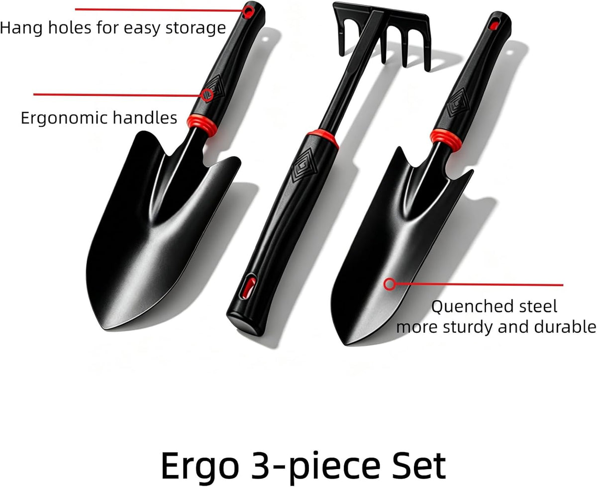 Transplanter, Heavy Duty Gardening Hand Tool with Hang Hole,Ergonomic Handle and Comfort Grip,Rust Resistant Quenched Steel,Gardening Tools for Yard,for Turning Soil, aerating, transplanting