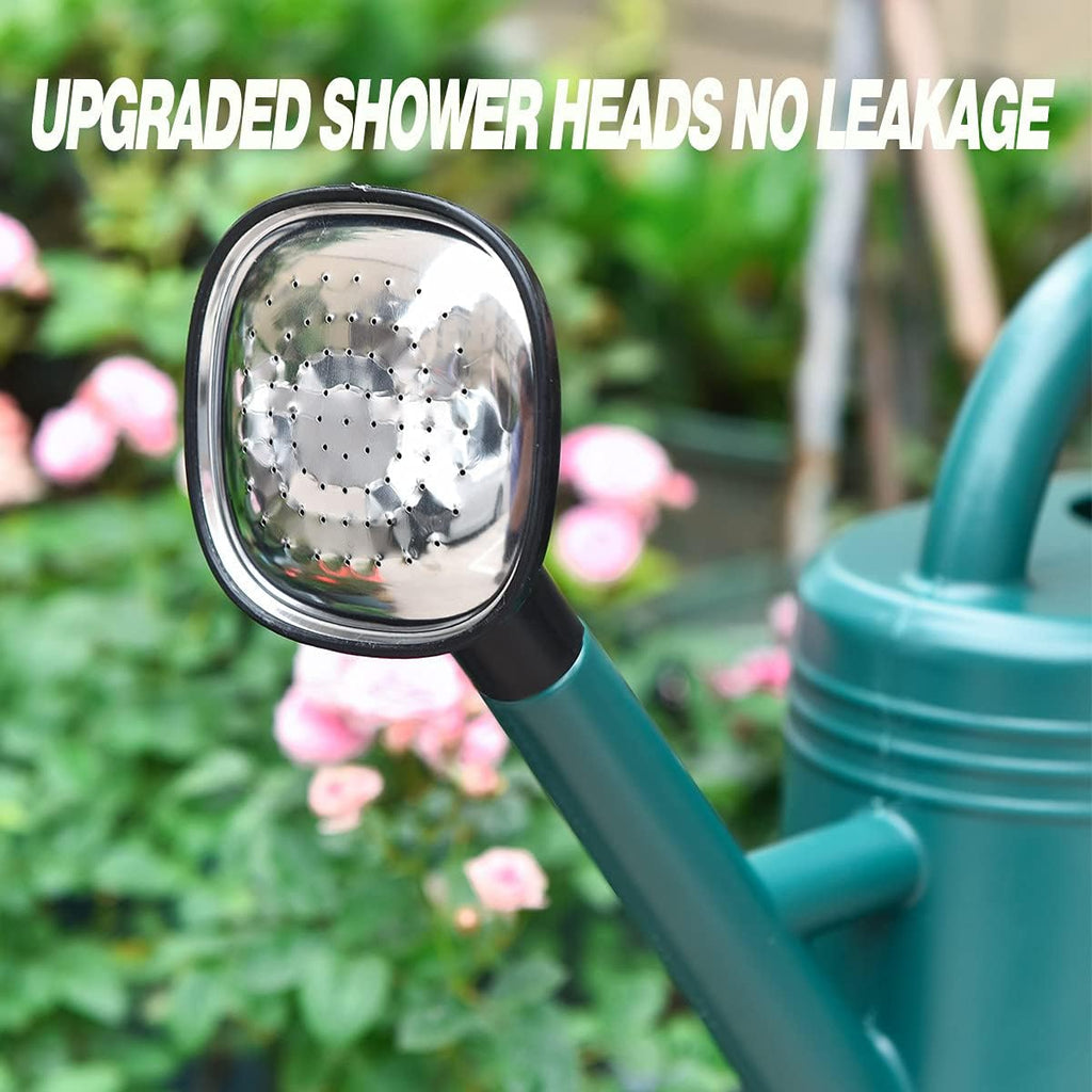 Watering Can 1 Gallon for Indoor Plants, Garden Watering Cans Outdoor Plant House Flower, Gallon Watering Can Large Long Spout with Sprinkler Head (Green)