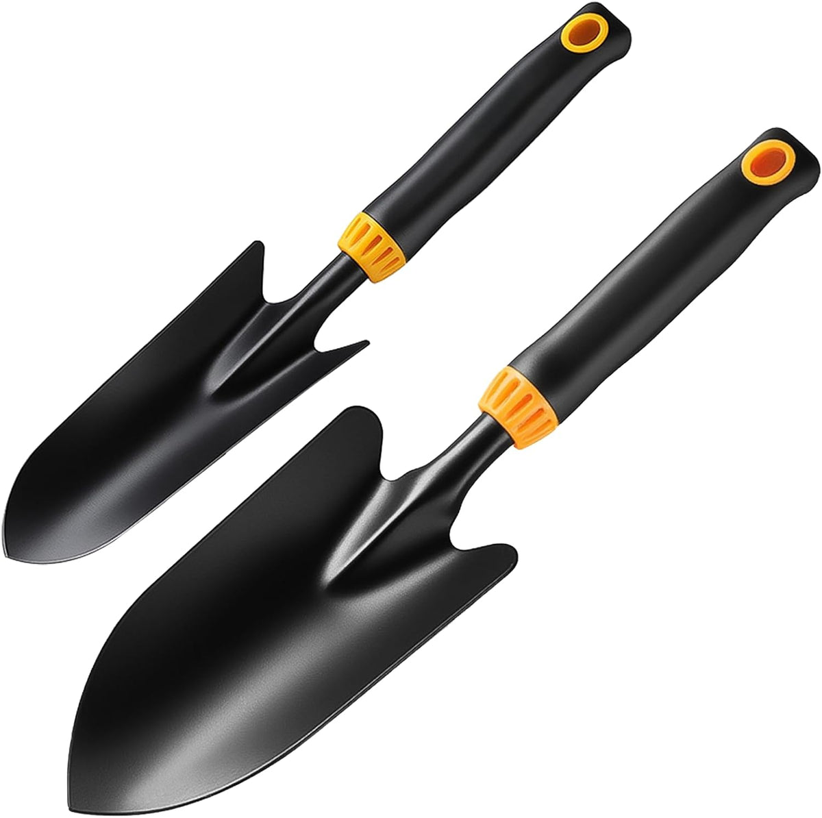 2 Pack Garden Trowel Shovel Set, Non-Slip Hand Spade for Planting