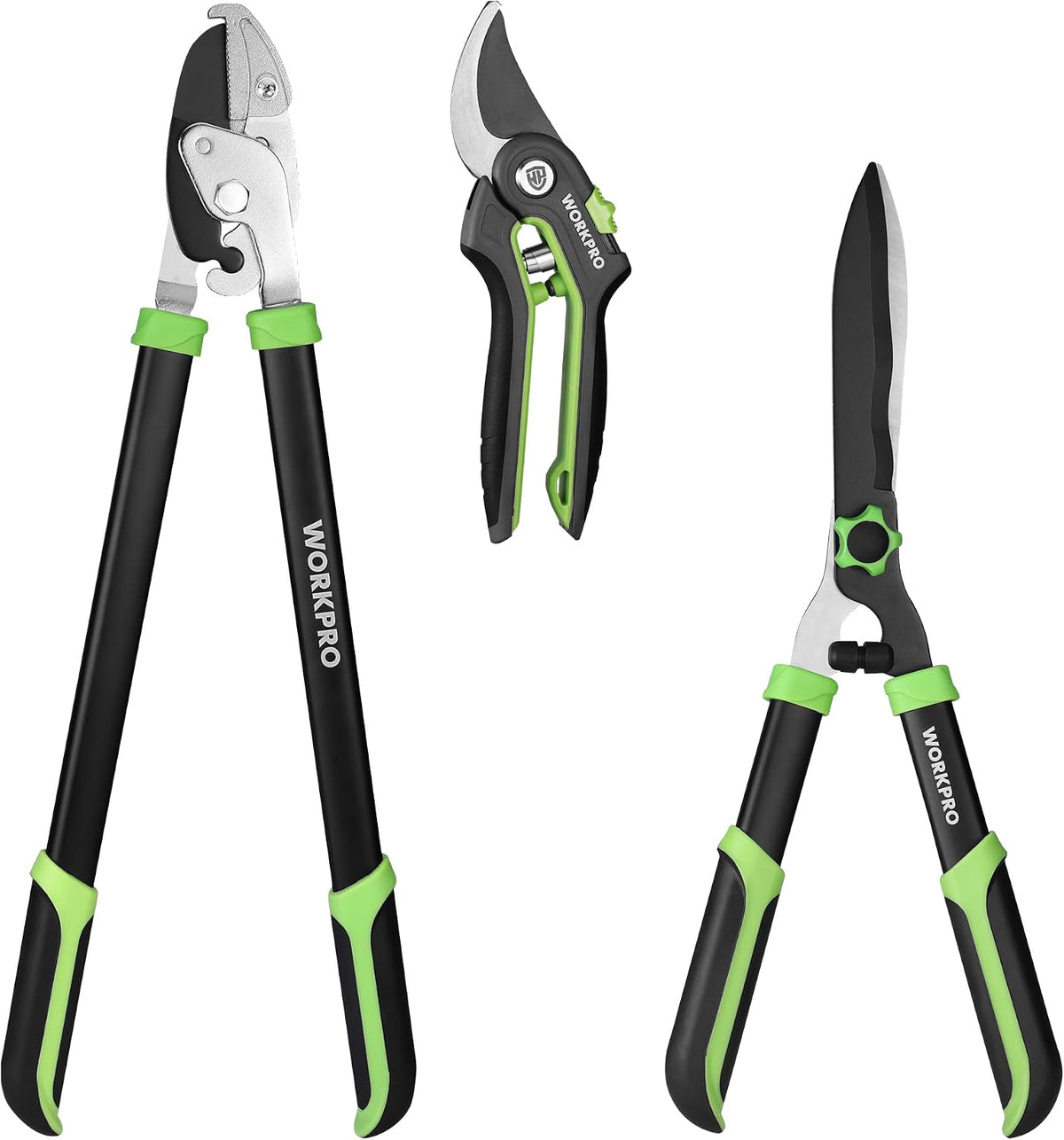 WORKPRO 3-Piece Garden Shears Set, Heavy-Duty Gardening Clippers