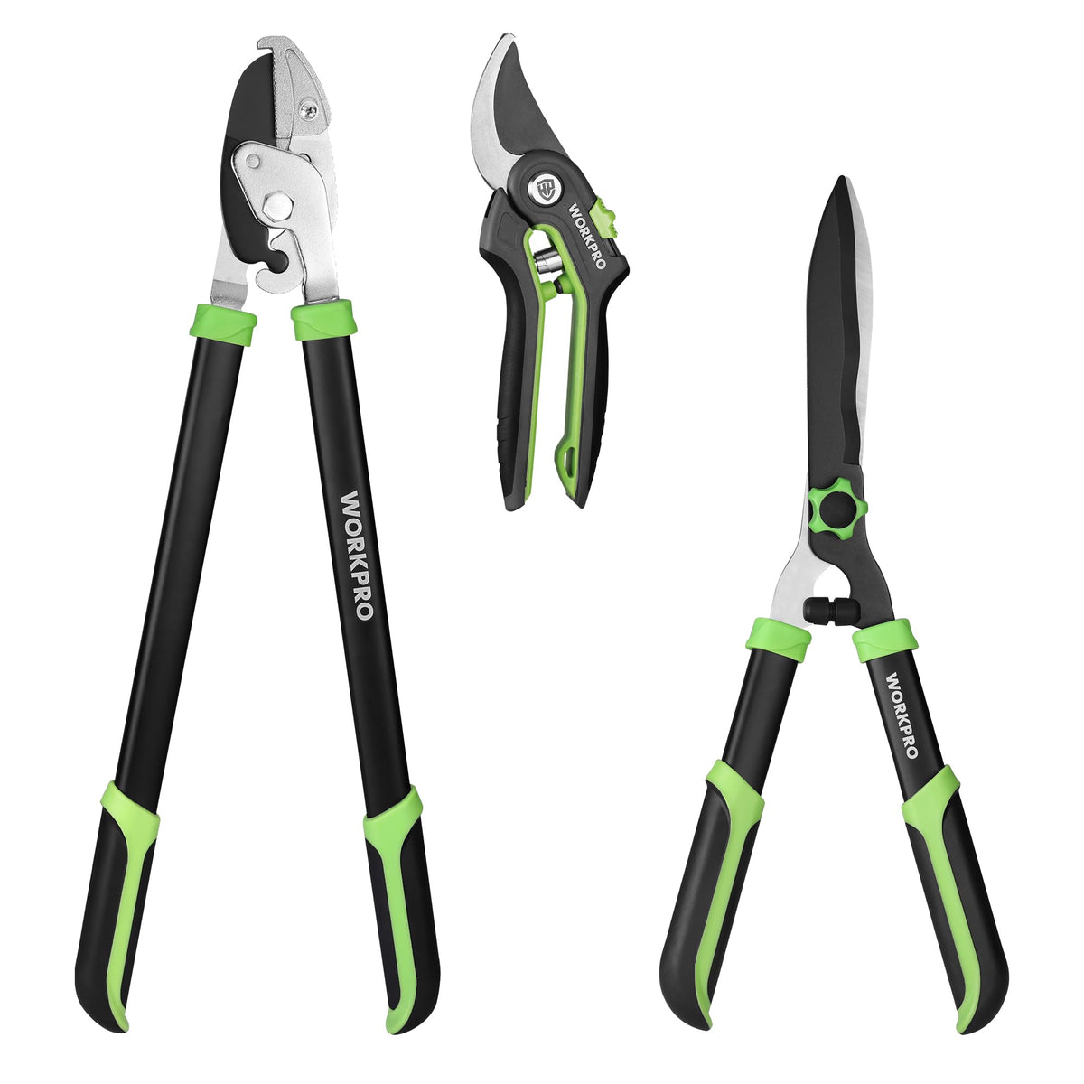 WORKPRO 3-Piece Garden Shears Set, Heavy-Duty Gardening Clippers