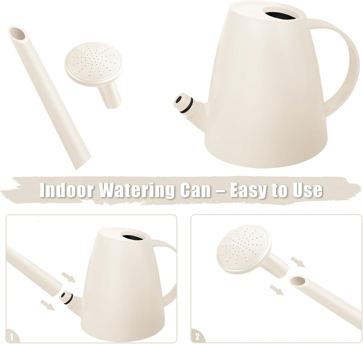 1.8L Watering Can, Watering Can Indoor Plants, Long Spout Small Water Can