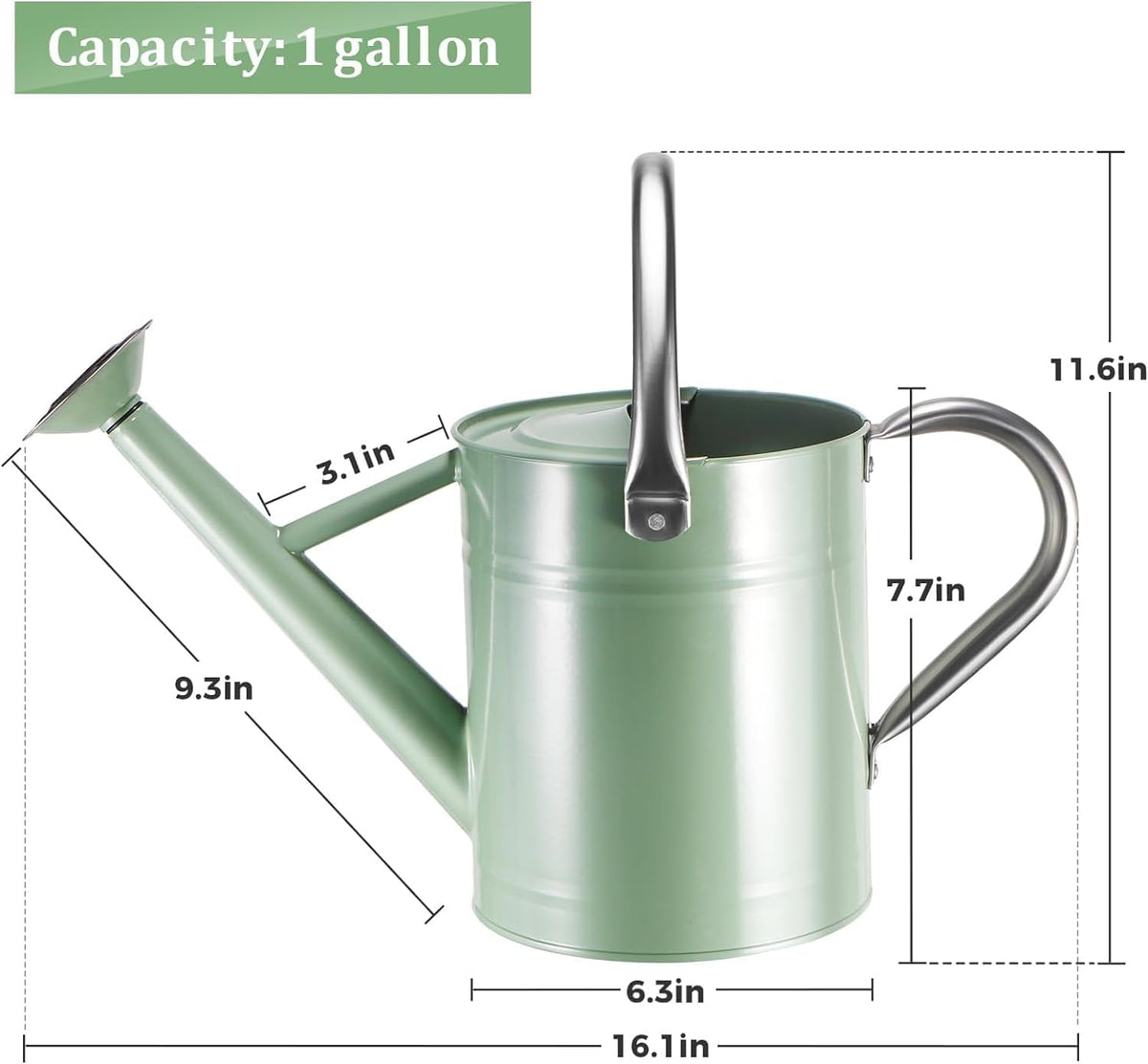 1 Gallon Watering Can for Outdoor&Indoor Plants