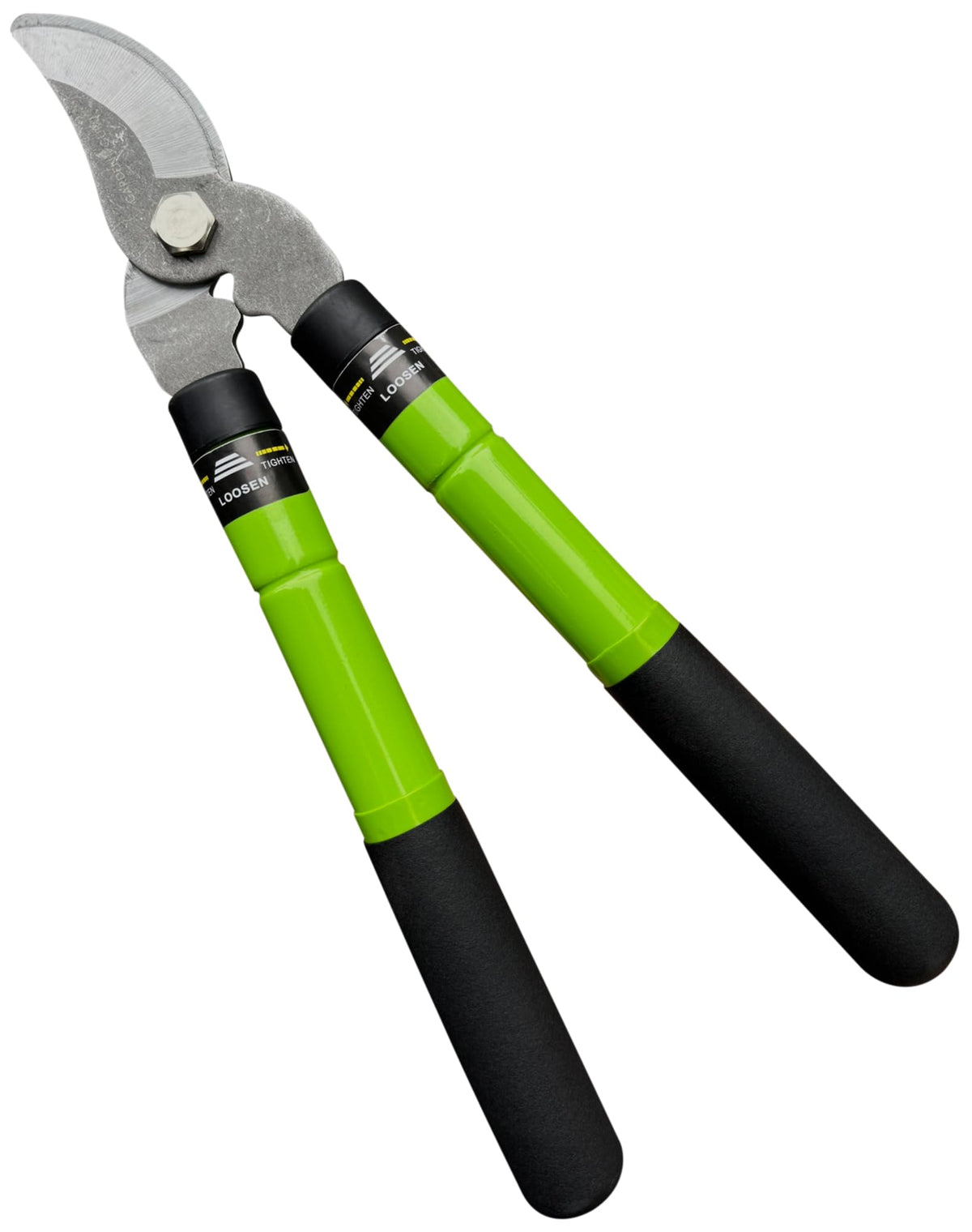 GARDEN GURU Bypass Loppers Tree Trimmer Clipper – Compact 15 inch High Carbon Steel Blade Gardening Loppers Pruning Shear - Comfort Grip Handles – Heavy Duty Branch Cutter – Cut Thick Branches w Ease