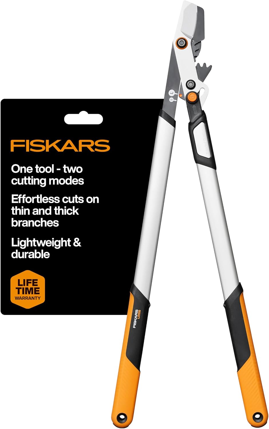 Fiskars 32" DualAction 2-in-1 Loppers, 2" Cut Capacity, Dual Cutting Modes