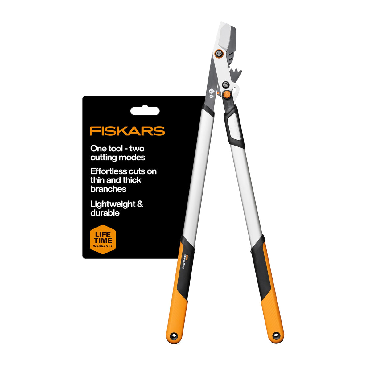 Fiskars 15” PowerGear Garden Anvil Loppers, Tree Trimmer, 1.25" Cuts