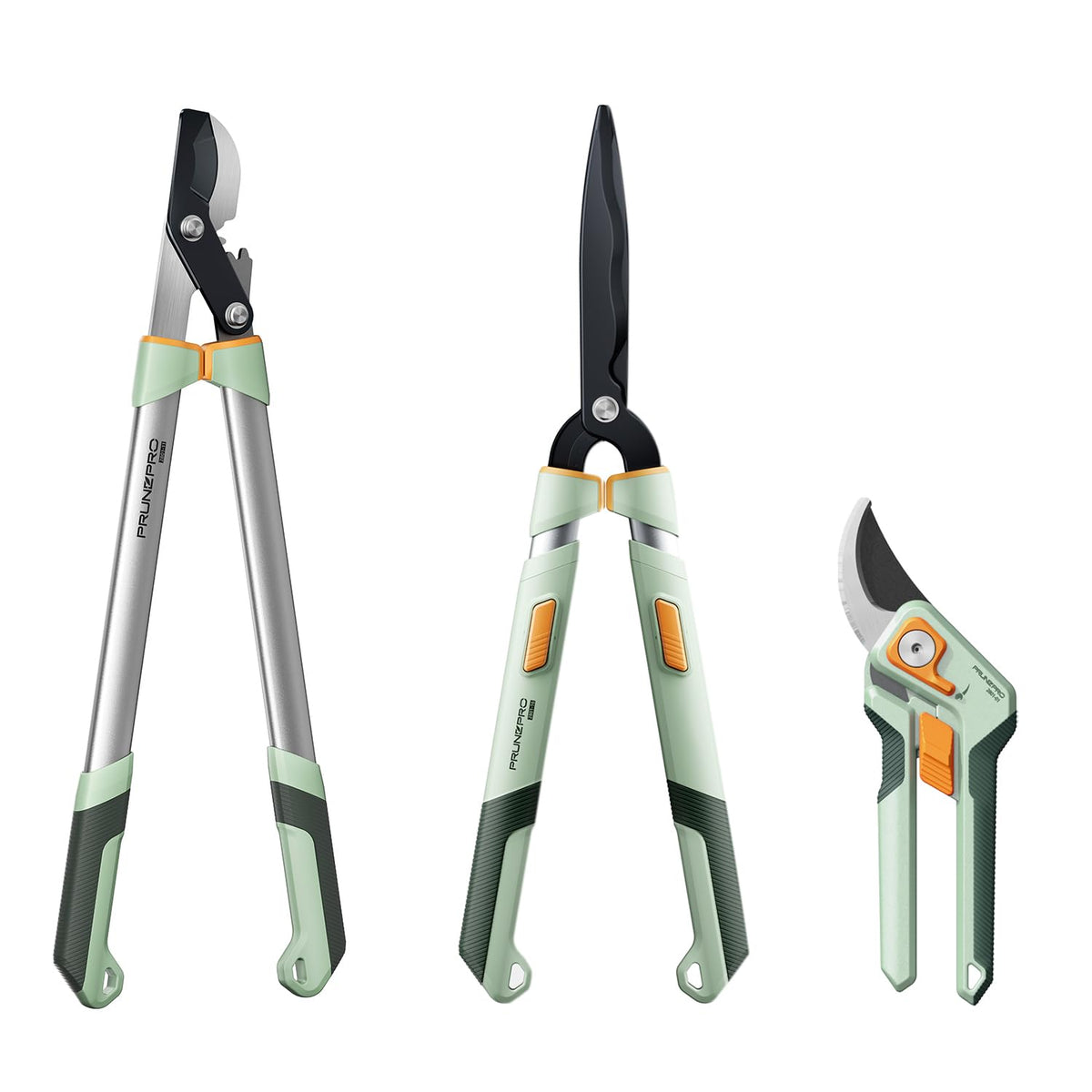 PrunePro® 3 Piece Garden Shears Set Ultra Sharp Effortless Cut for Branches