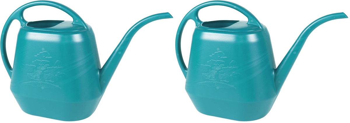 Bloem Aqua Rite Watering Can: 56 Oz - Classic Blue - Large Capacity, Extra Long Spout, Durable Plastic, One Piece Construction, for Indoor & Outdoor Use, Gardening