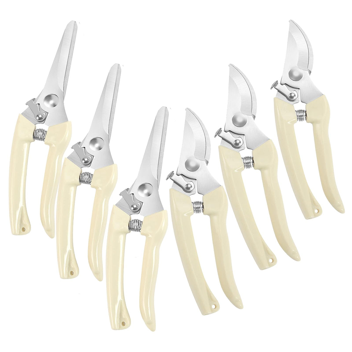 Premium pruning shears, hand pruners 4x cutting power trimming, garden clippers heavy duty 1-inch cut capacity, gardening gifts man & women, scissors gardening tools, arthritis weak hand snips