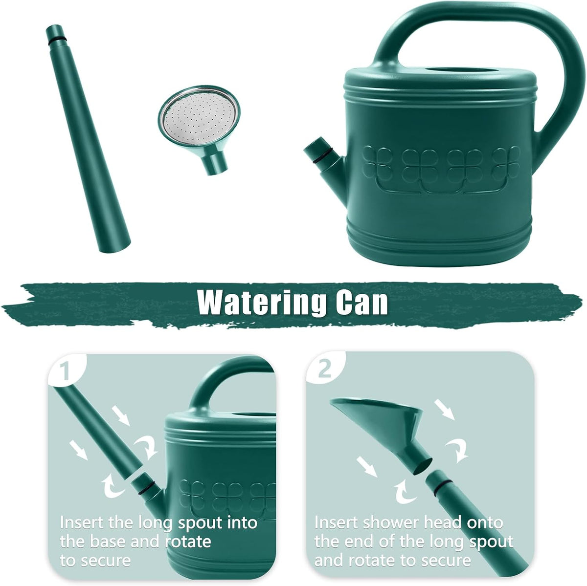 1 Gallon Watering Can, Plant Watering Can for Indoor & Outdoor