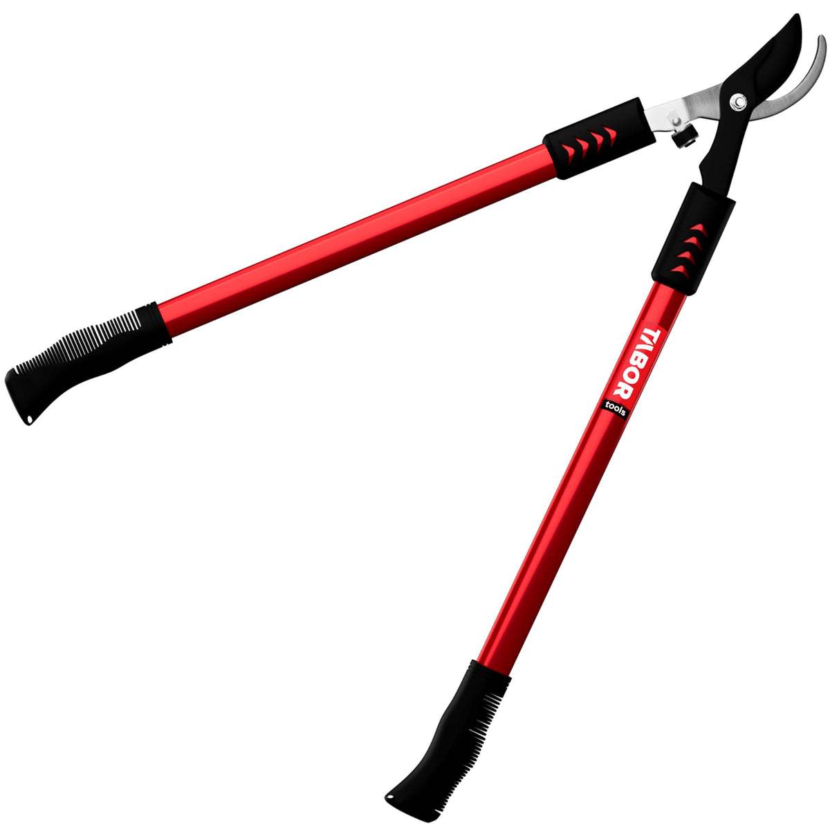 TABOR TOOLS GG12A Anvil Lopper with Compound Action, 30 Inch Tree Trimmer & Branch Cutter, Heavy Duty Tree Pruner with 2 Inch Cut Capacity, Chops Thick Dry Branches with Ease