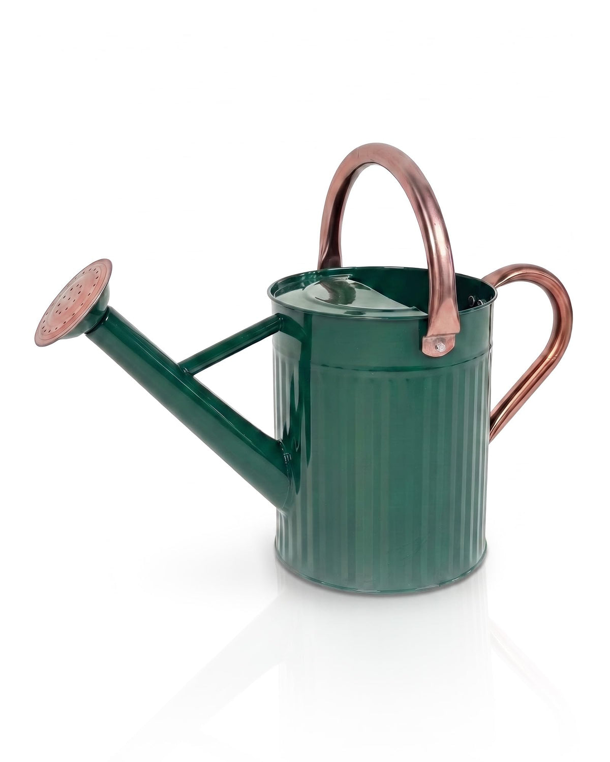 Bamworld Metal Watering Can for Indoor Outdoor Plant 1/2 Gallon Creamy