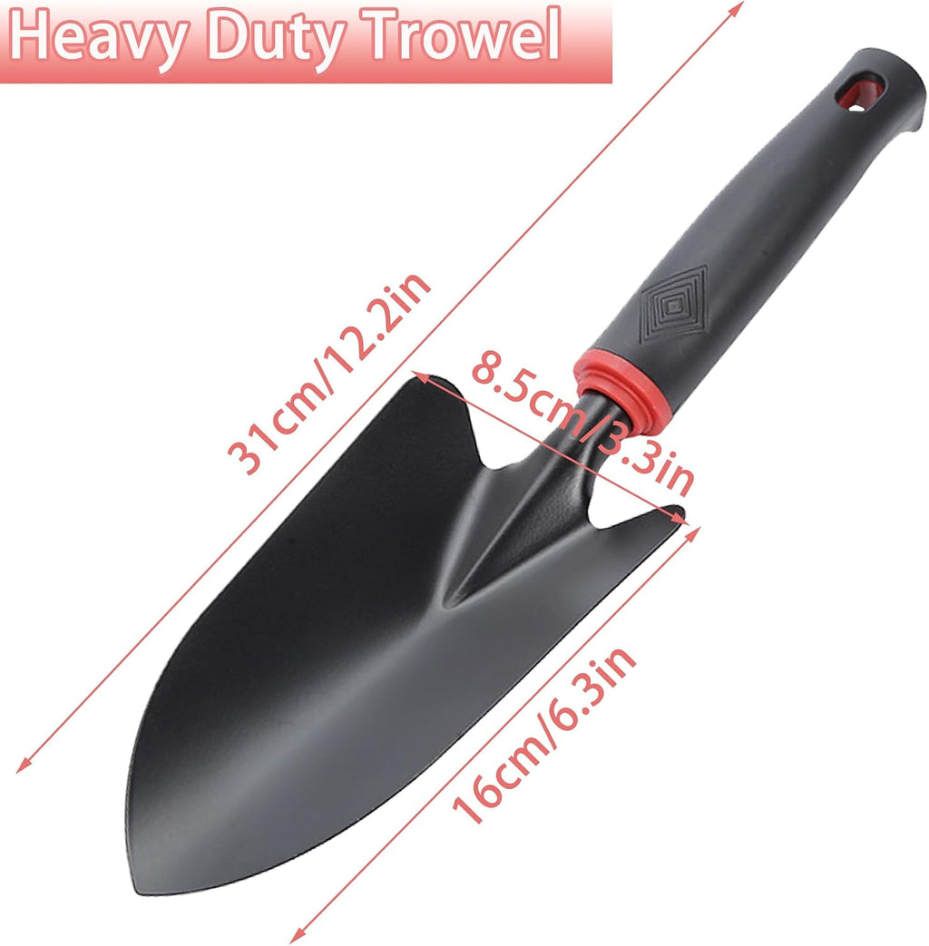 Garden Shovel Hand Trowel, Heavy Duty Gardening Tool with Ergonomic Handle