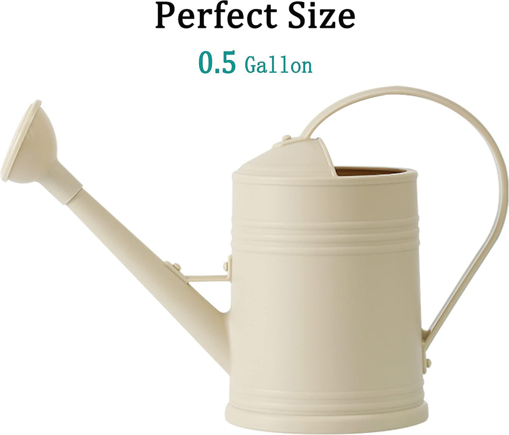 Plastic Indoor Watering Can with Sprinkler Head - 68 oz, 1/2 Gallons
