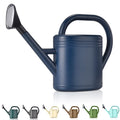 Watering Can 1 Gallon for Garden, Indoor Plants, Outdoor Plant House Flower, Large Long Spout with Sprinkler Head (Grey)