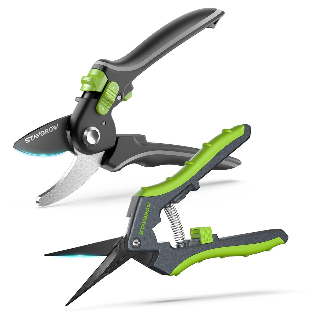 2pcs 6.5" Pruning Shears for Gardening Ultra Sharp Garden Scissors
