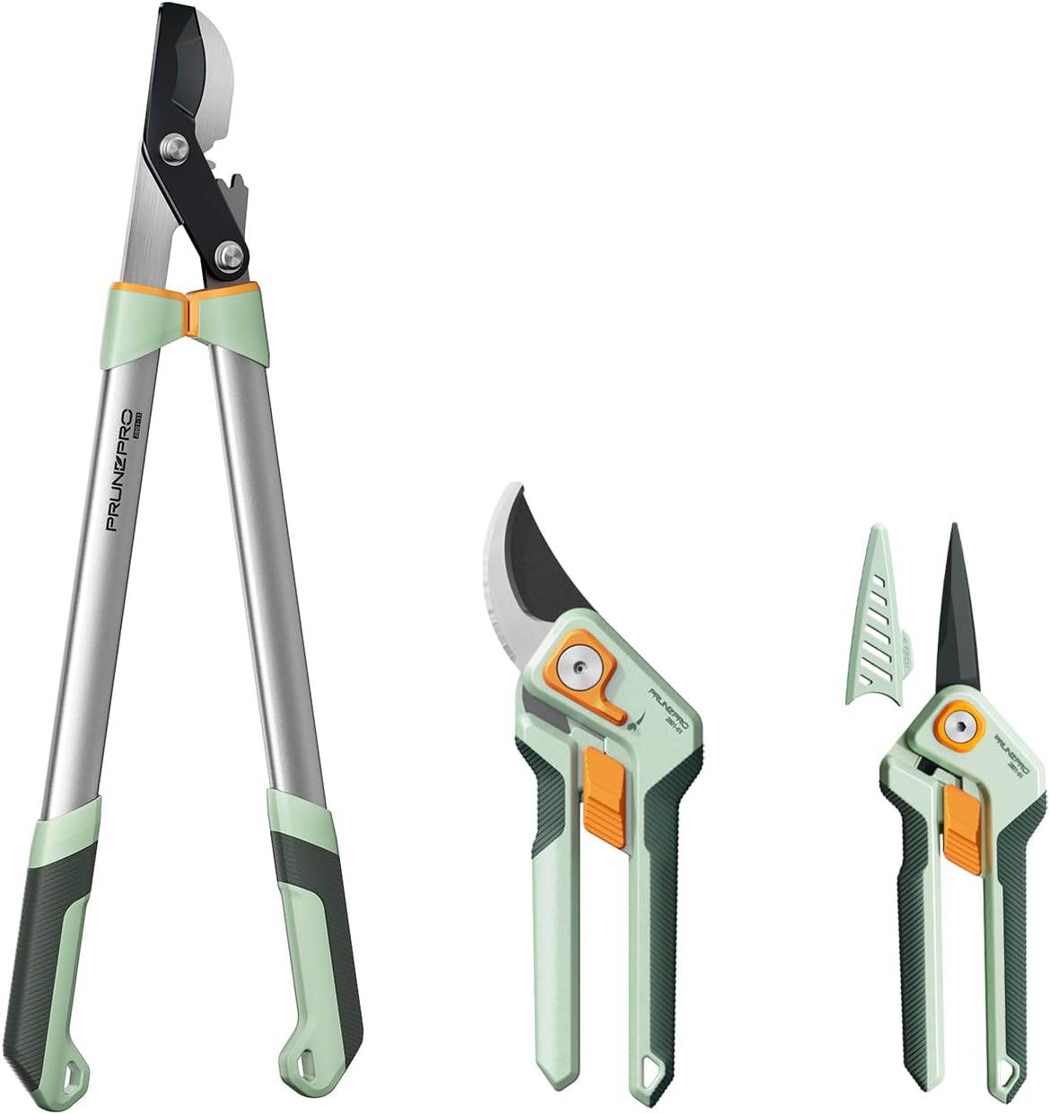PrunePro® 3 Piece Garden Shears Set Ultra Sharp Effortless Cut for Branches