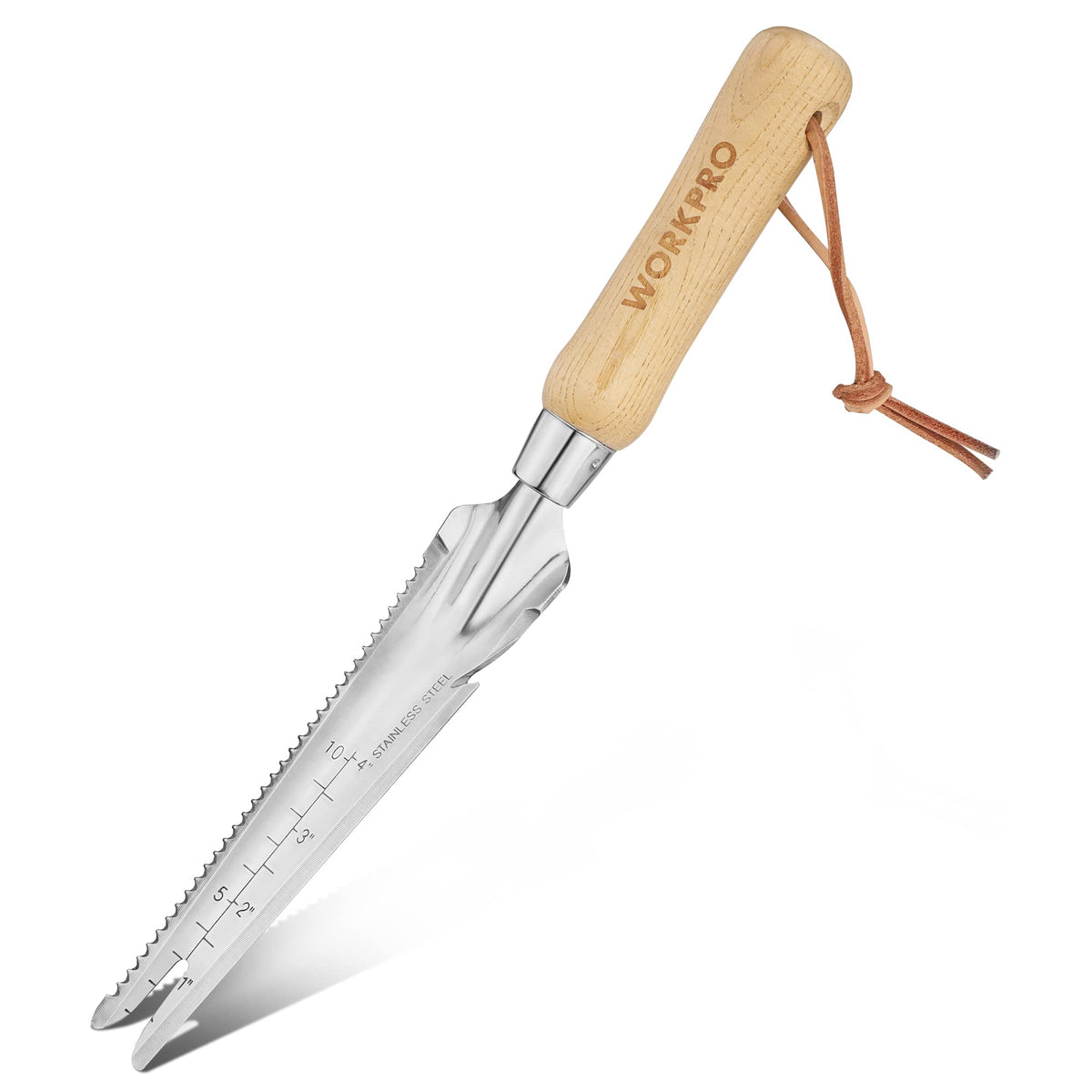 WORKPRO 5-in-1 Hand Weeder Puller, Stainless Steel Garden Trowel